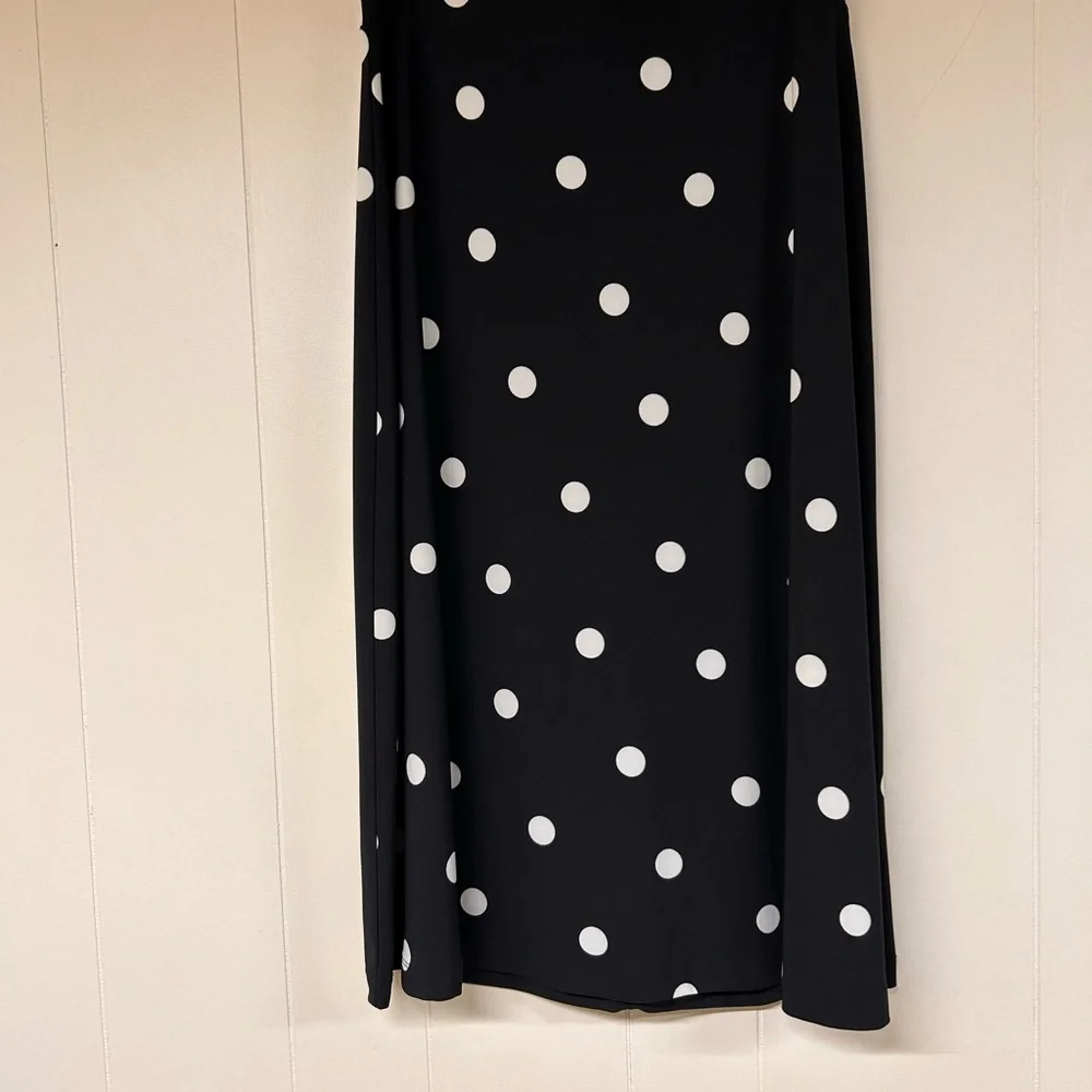 Black and White Polka Dot Skirt - Picture 1 of 8